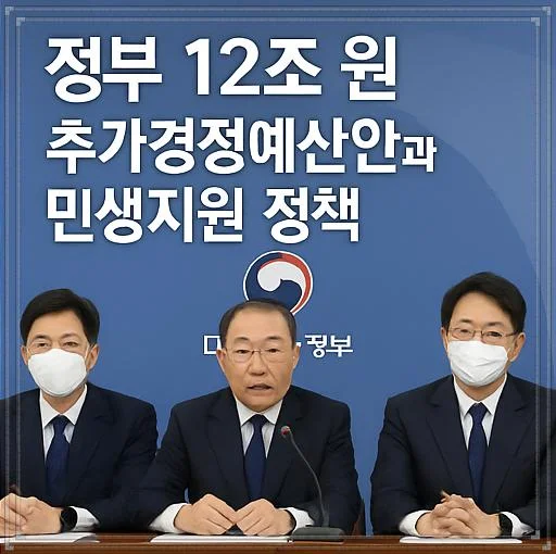 정부의 12조 원 추가경정예산안과 민생지원 정책 총정리 - 추가경정예산안 (1)