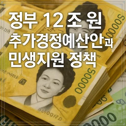 정부의 12조 원 추가경정예산안과 민생지원 정책 총정리 - 추가경정예산안 (4)